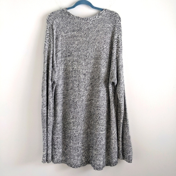 PHILOSOPHY Long Line Heathered Grey Sweater Tunic Length XXL - Picture 8 of 11